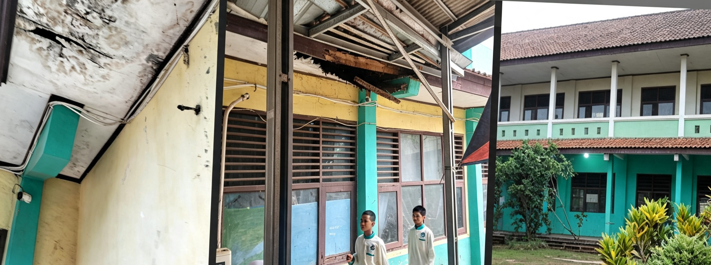 Kondisi Bangunan SMP Negeri 1 Setu Kabupaten Bekasi Memprihatinkan, Penggunaan Dana BOS Disorot